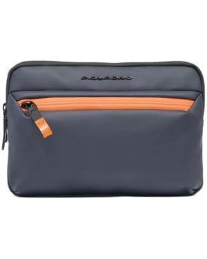 Piquadro Water-Resistant Messenger Bag - Blue