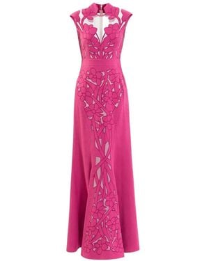Saiid Kobeisy Cut-Out Dress - Pink