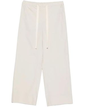 Max Mara Cotton Trousers - White