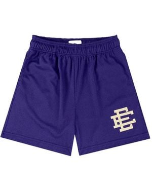Eric Emanuel Logo-Print Mesh Shorts - Purple