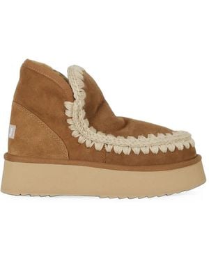 Mou Mini Eskimo Platform Boots - Brown