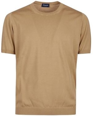 Drumohr Camiseta de algodón de manga corta - Neutro