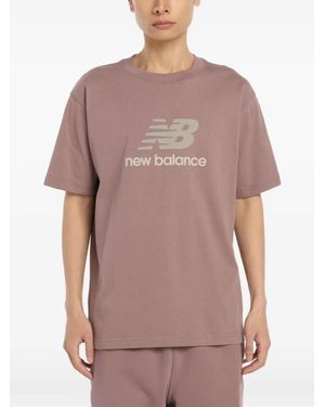 New Balance T-Shirt À Logo Athletic - Grey