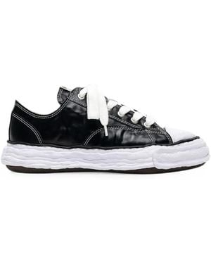 Maison Mihara Yasuhiro Peterson23 Og Sole Wrinkled Leather Low-Top Sneakers - White