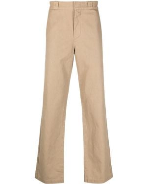 Aspesi Gerade High-Waist-Hose - Natur