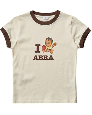 Abra Graphic-Print Cotton T-Shirt - Natural
