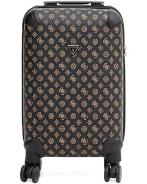 Guess Wilder 4G Monogram-Pattern Luggage - Black