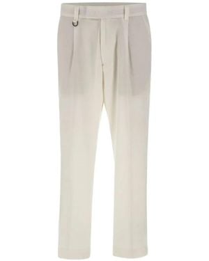 Paolo Pecora Duomo Pleated Pants - White