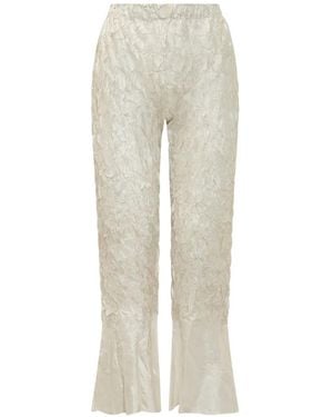 GONGDID DESIGN Gd229 Pleated Trousers - White