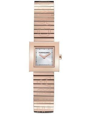Ferragamo Portrait 20Mm Watch - White