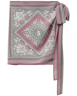 Versace Barocco-Pattern Sarong - Gray