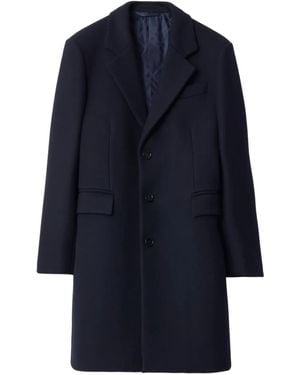 Burberry Wool Coat - Blue