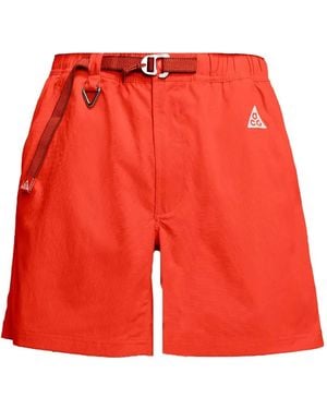 Nike Graphic-Print Shorts - Red
