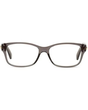 Gucci Brille Mit Eckigem Gestell - Grau