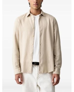 Marc O' Polo Check-Pattern Long-Sleeve Shirt - Natural