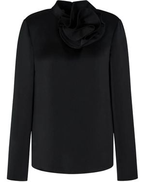 Emporio Armani Bluse Mit Rüschen - Schwarz