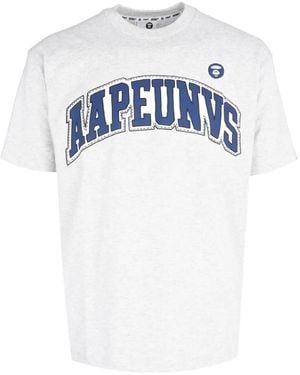 Aape By A Bathing Ape Aape Theme Main T-Shirt - White