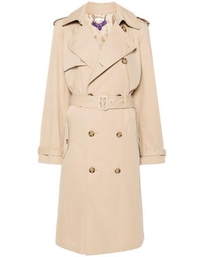 Ralph lauren crepe tie waist trench coat best sale