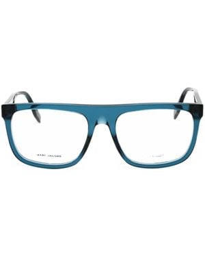 Marc Jacobs Rectangle-Frame Glasses - Blue