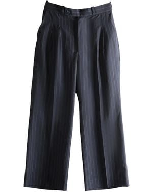 Late for Work Plooibroek Met Krijtstreep - Blauw