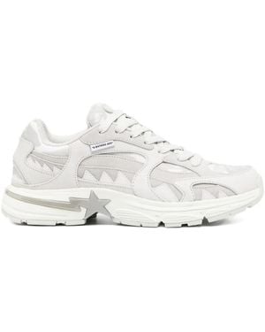 A Bathing Ape Star-Embellished Trainers - White