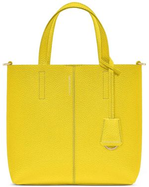 Maison De Sabre Small Leather Soft Tote Bag - Yellow