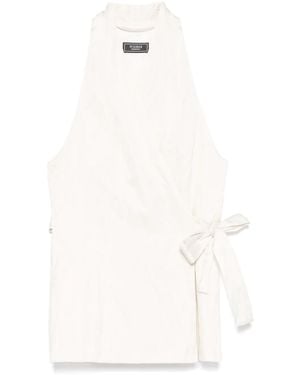 Peserico Crushed-Satin Waistcoat - White