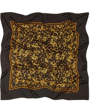 Christopher Esber Bordered Silk Scarf - Metallic