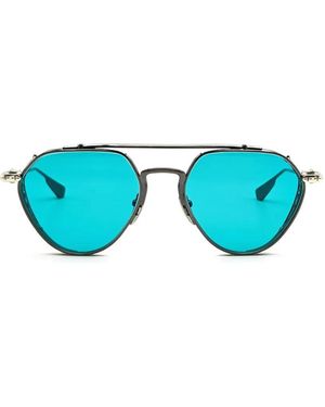 Chrome Hearts Pilot-Frame Sunglasses - Blue