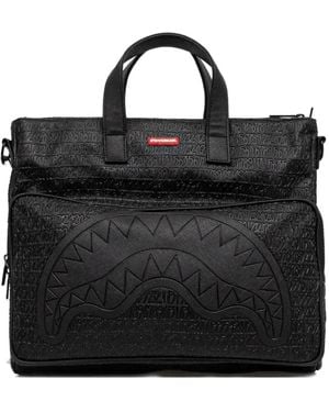 Sprayground Logo-Embossed Travel Bag - Black