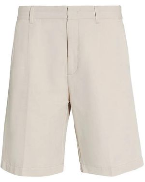 ALPHATAURI Bermuda Shorts Met Riemlussen - Wit