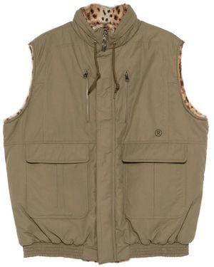 Martine Rose Reversible Faux-Fur Gilet - Green