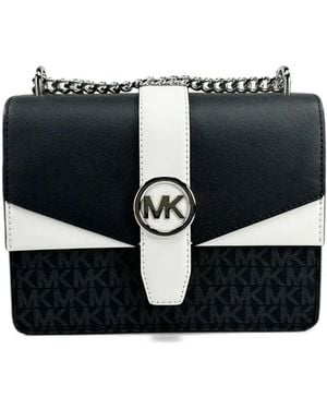 Michael Kors Greenwich Logo-Print Crossbody Bag - Black