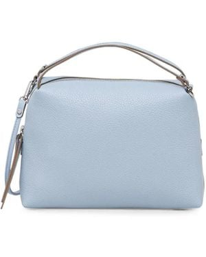 Gianni Chiarini Medium Alifa Grained Handbag - Blue