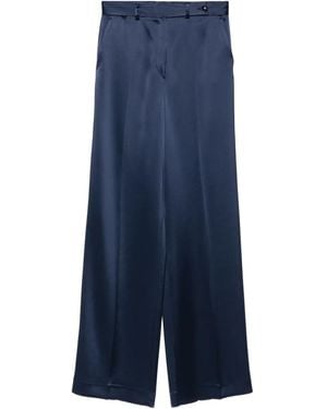 Kiton Satin Pants - Blue
