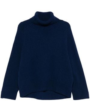 Avant Toi High-Neck Sweater - Blue