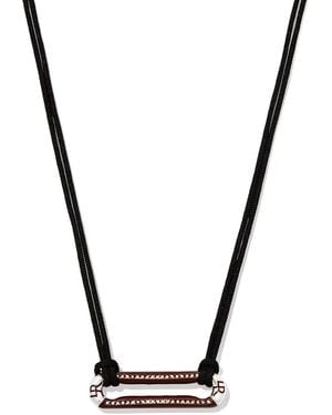 Lauren Rubinski Diamond Cord Necklace - Metallic