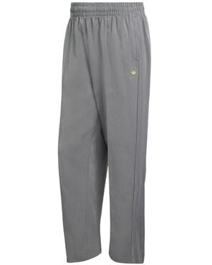 adidas Firebird Ruimvallende Trainingsbroek Met Krijtstreep - Grijs