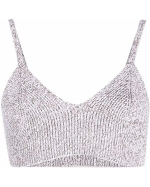 Off-White c/o Virgil Abloh Languid Knitted Top - Grey