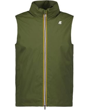 K-Way Valen Zip-Fastening Gilet - Green