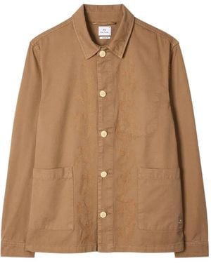 Paul Smith Organic cotton shirt jacket - Braun