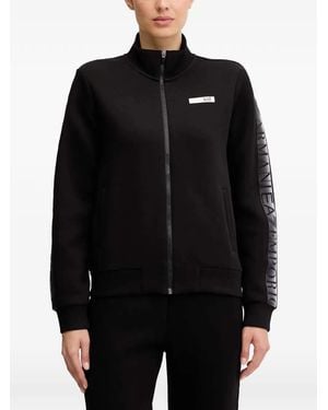 EA7 Jumpsuit Met Logostreep - Zwart