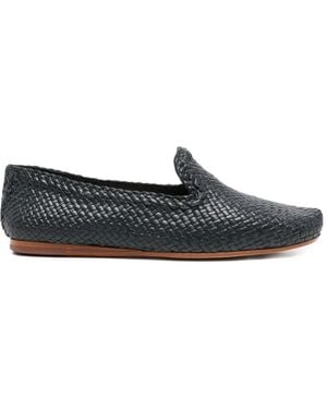 Dragon Diffusion Woven Loafers - White