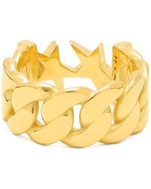 Twojeys Cuban Icon Star-Detail Ring - Metallic