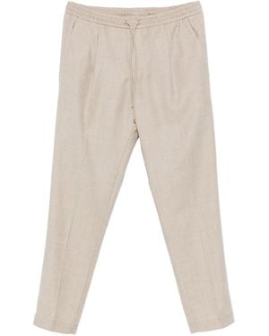 Briglia 1949 Pleated Drawstring Trousers - Natural