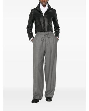 Gianvito Rossi Noa Wool Trousers - Grey