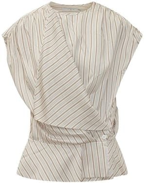 IRO Uttopia ストライプ トップ - グレー