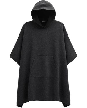 James Perse Poncho Con Capucha - Negro