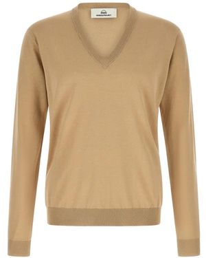 Riviera V-Neck Jumper - Natural
