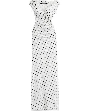 Jacquemus Polka Dot Patterned Dress - White